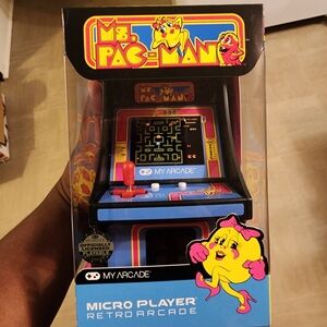 My Arcade Ms.Pac-Man Micro Player - Blue/Pink NEW